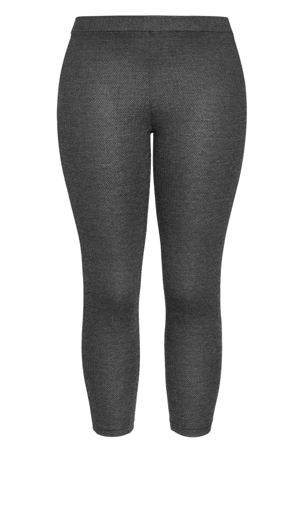 Evans Grey Chevron Print Leggings
