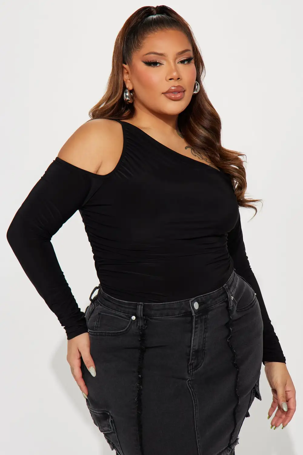 The Talk Around Town Knit Top - Black