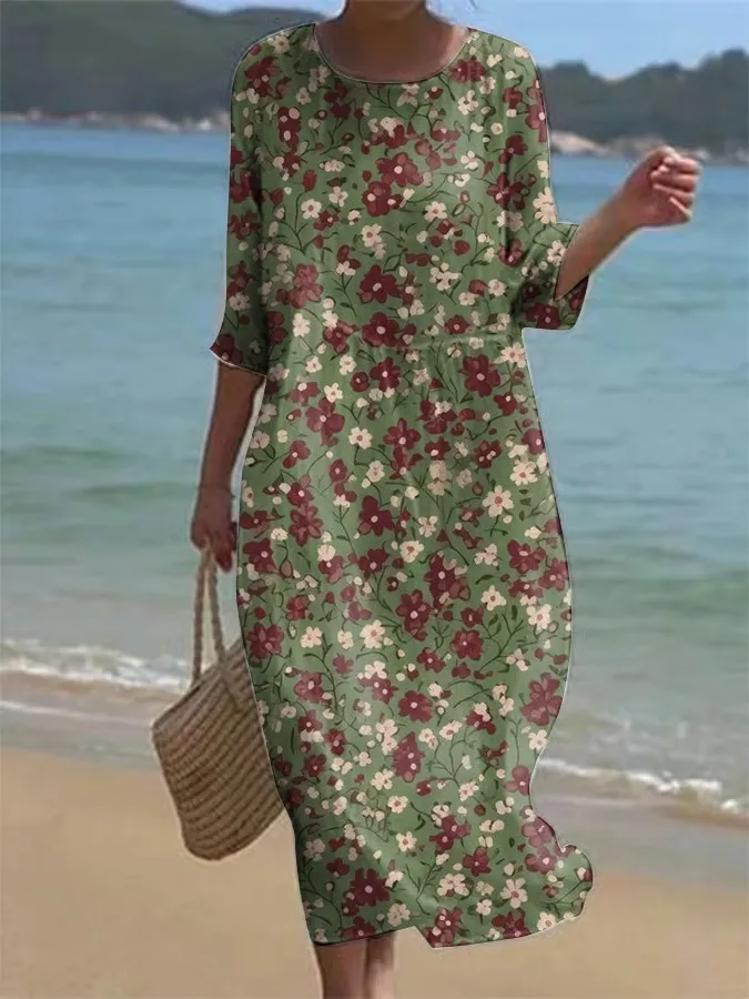 Women's Retro Floral Dress