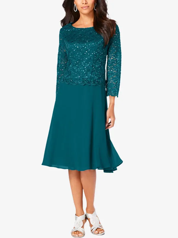 embellished lace temperament women's dress
