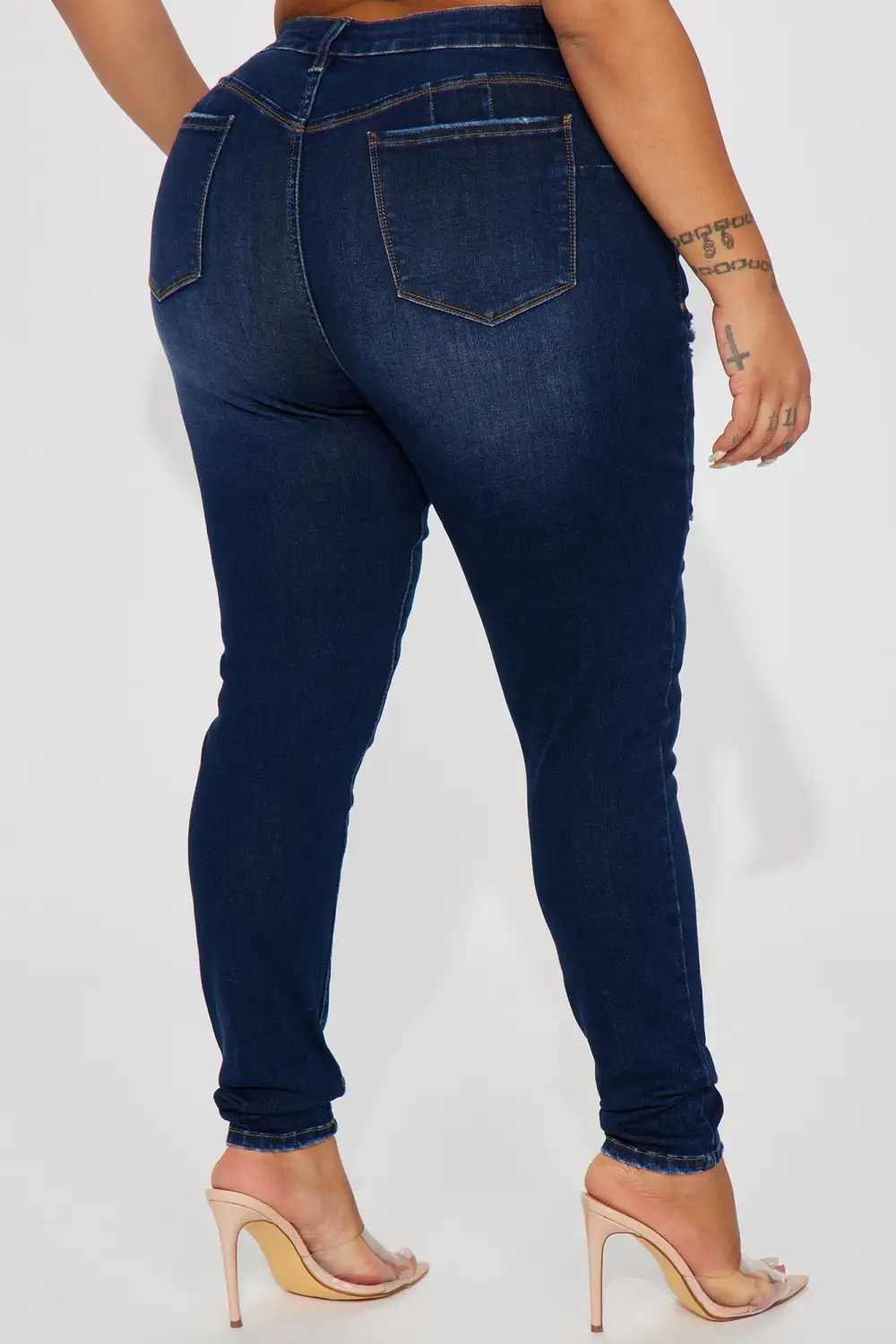 Taking Shape Booty Lifting Stretch Skinny Jeans - Dark Wash