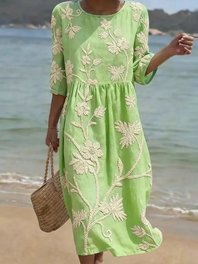 Women'S Casual Daily Floral Art Printed Dress