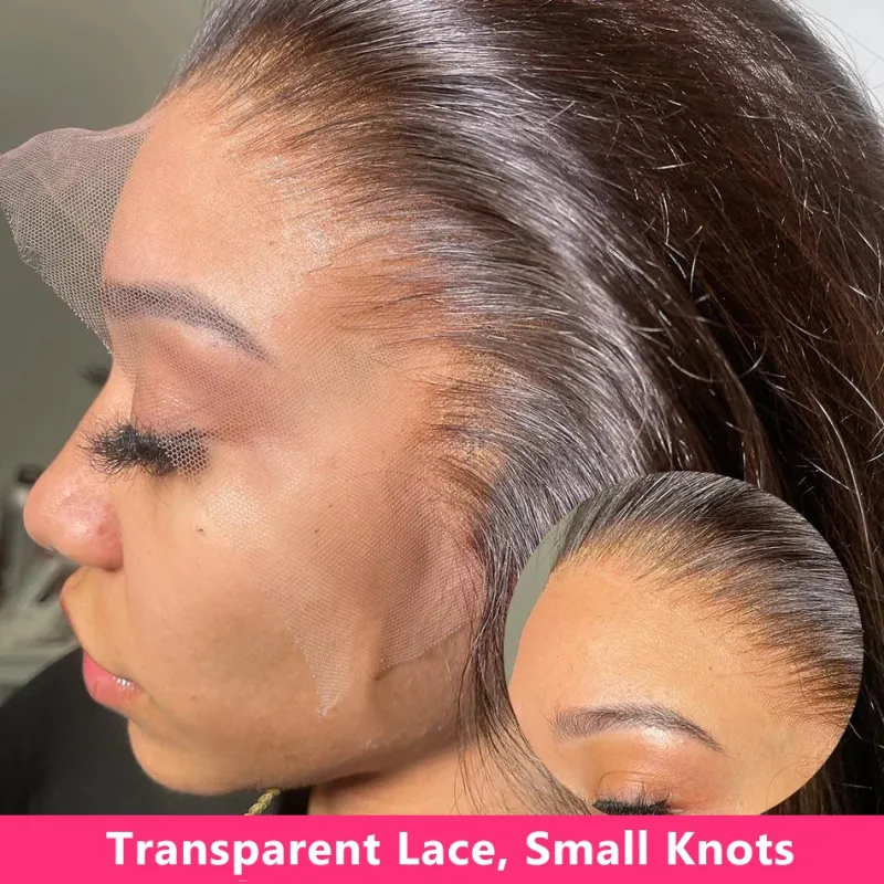 Straight Hair 3 Bundles With 13x6 Lace Frontal Remy Human Hair 4 Bundles With Lace Frontal