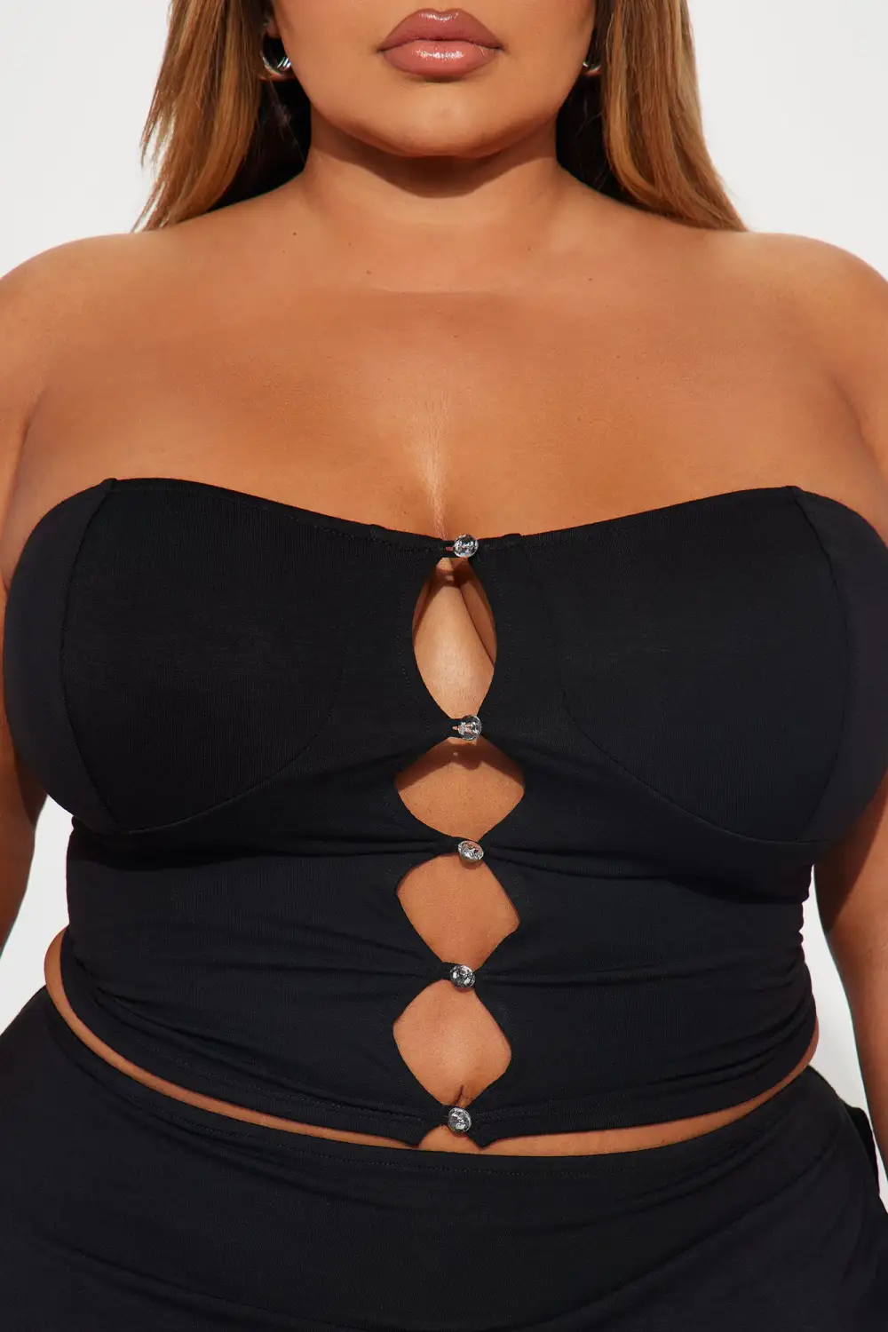 Gemma Micro Mini Skirt Set - Black