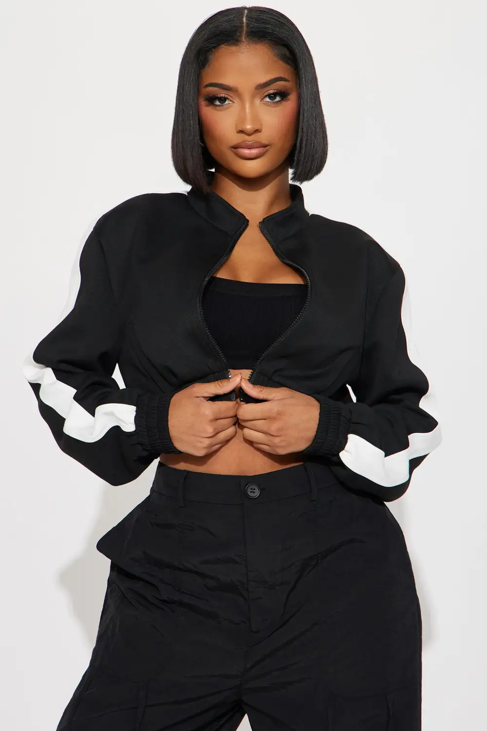 Earned My Stripes Lounge Jacket - Black