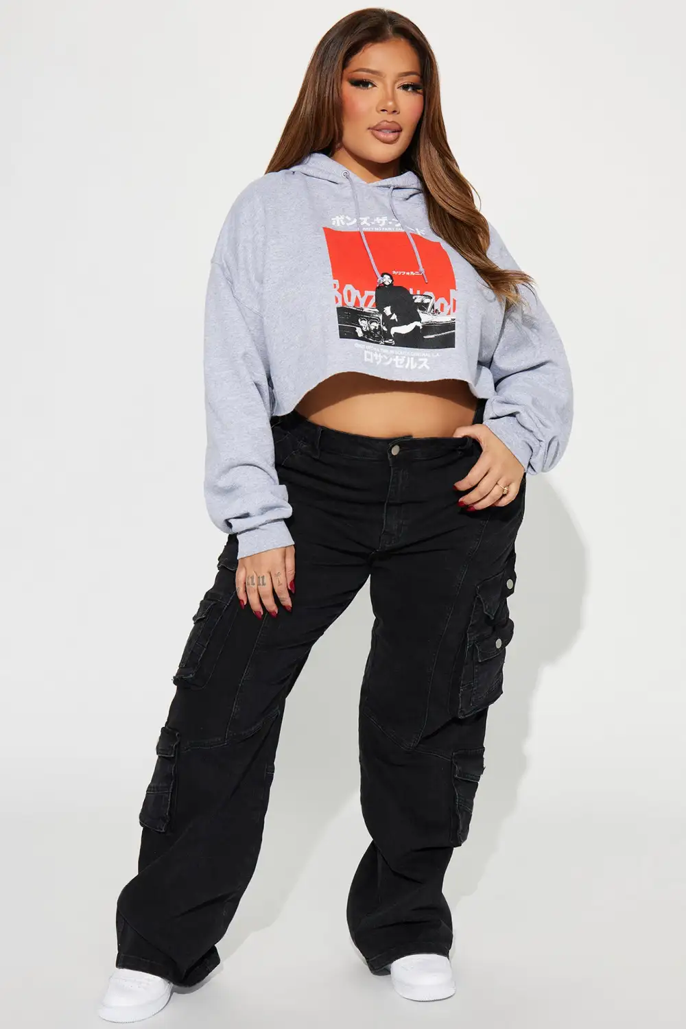 Boyz N The Hood Raw Hem Hoodie - Heathered Grey