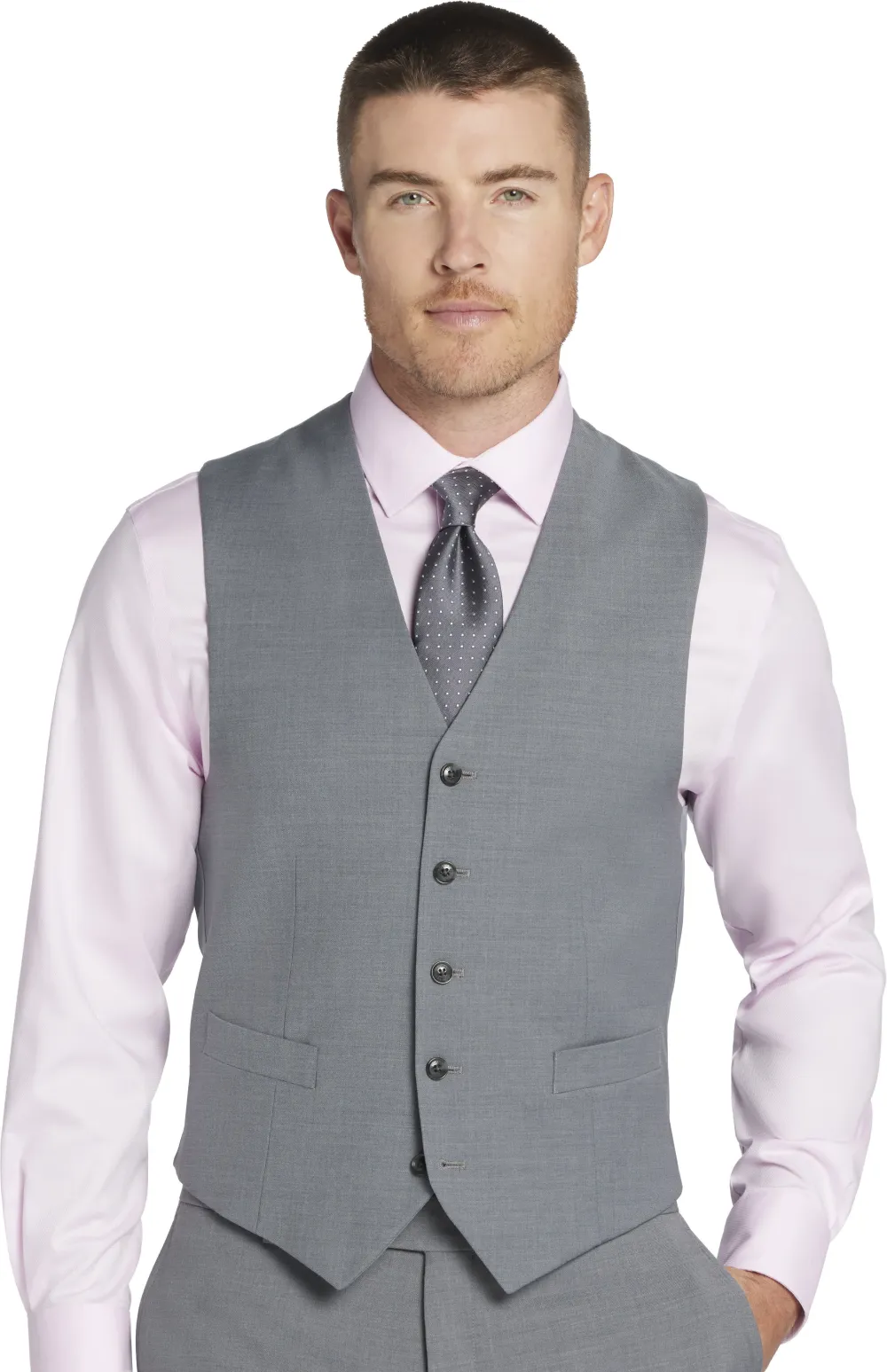 Tommy Hilfiger Modern Fit Wool Blend Suit Vest