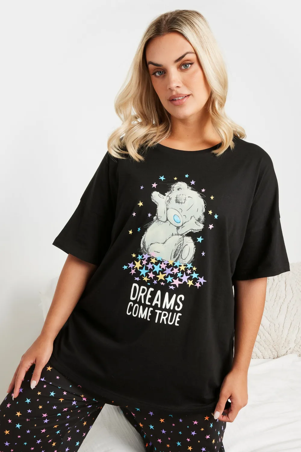 TATTY TEDDY Curve Black 'Dreams Come True' Pyjama Set