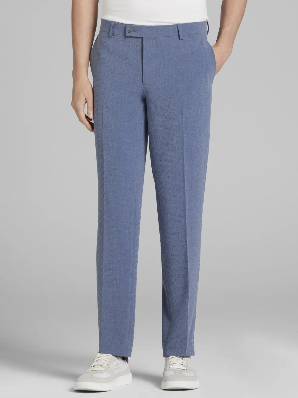 Egara Skinny Fit Seersucker Suit Pants
