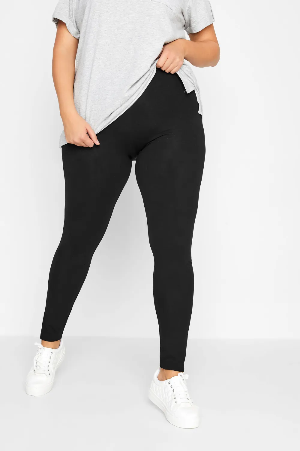 LTS MADE FOR GOOD Tall 2 PACK Black Stretch Cotton Leggings