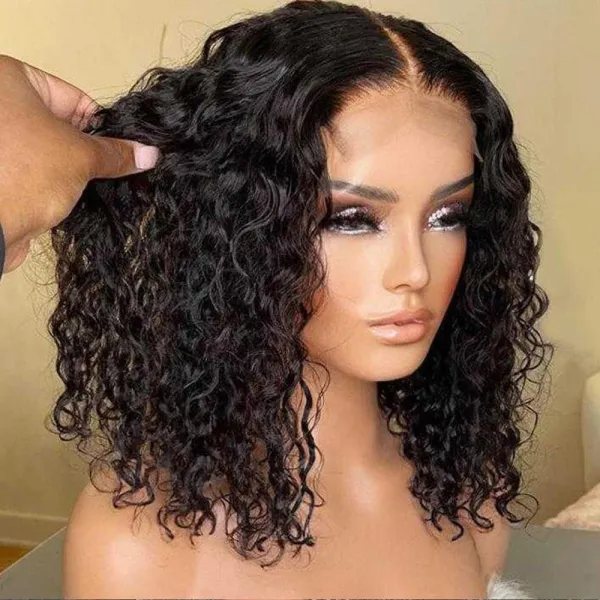 Sterly 13x6 Lace Front Wig Water Wave Bob Human Hair Wigs