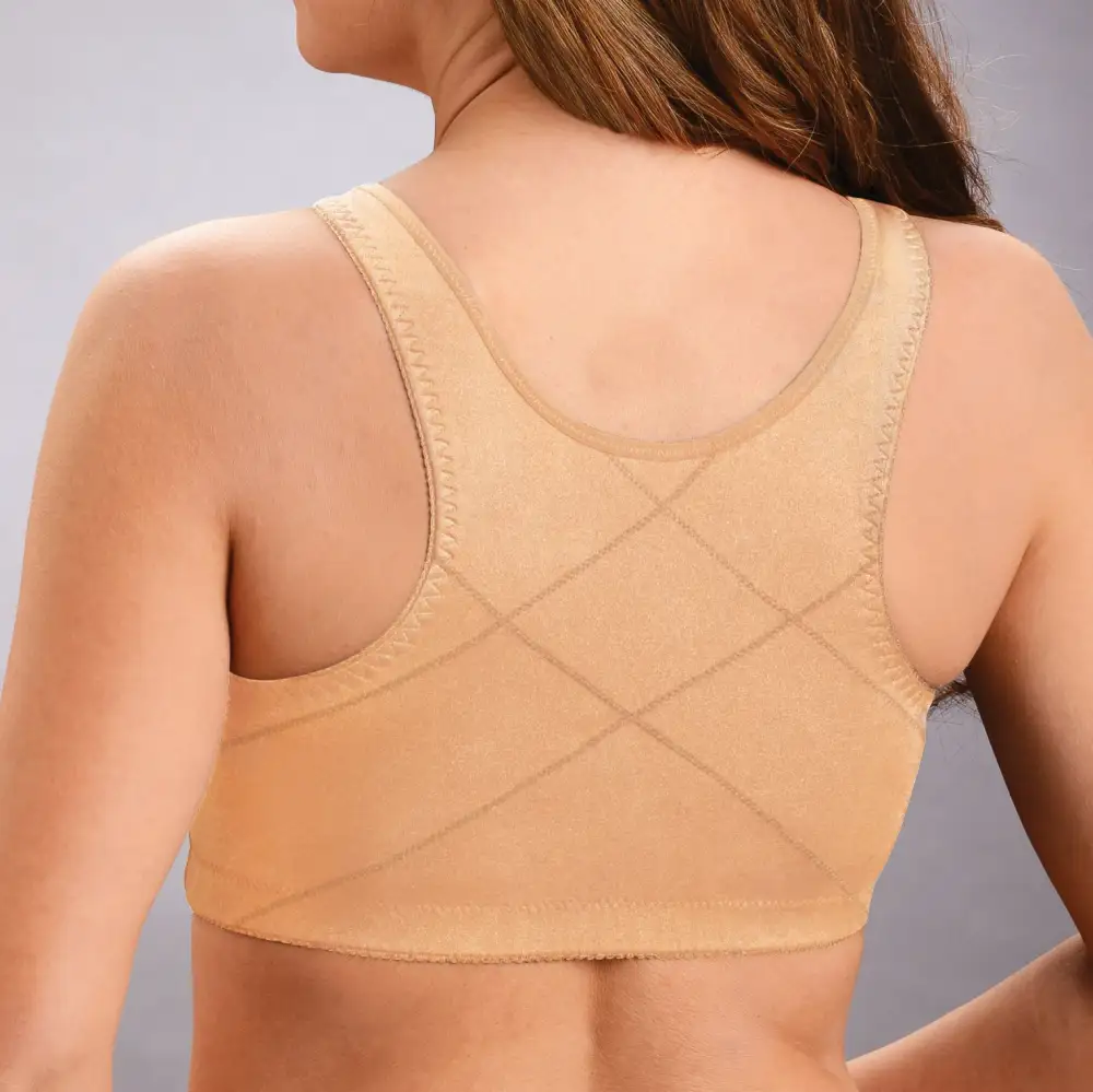 Front hooks, stretch-lace, super-lift, and posture correction �C ALL IN ONE BRA!
