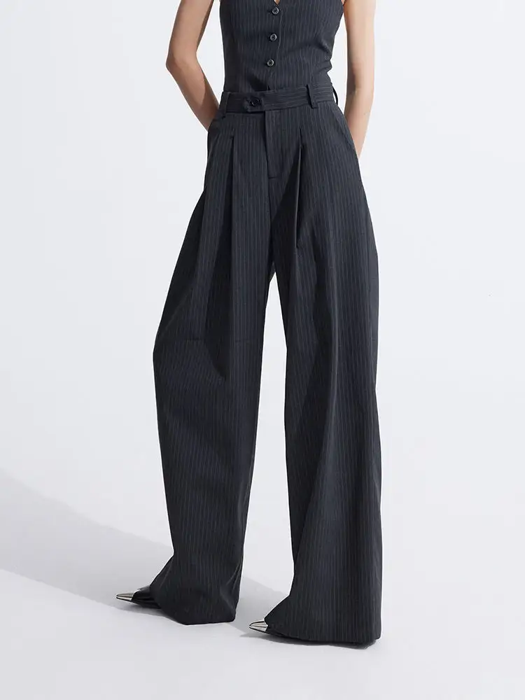 Striped Suit Wide Leg Pants
