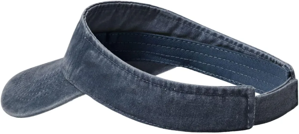 Canada 51st State Denim Visor Hat Adjustable Unisex Golf Sports Empty Top Cap