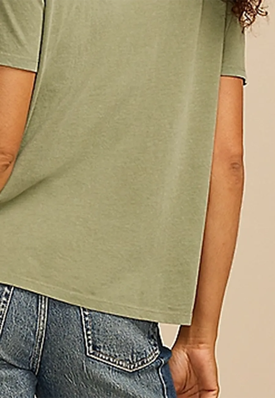 Casual Style Relaxed Graphic Tee