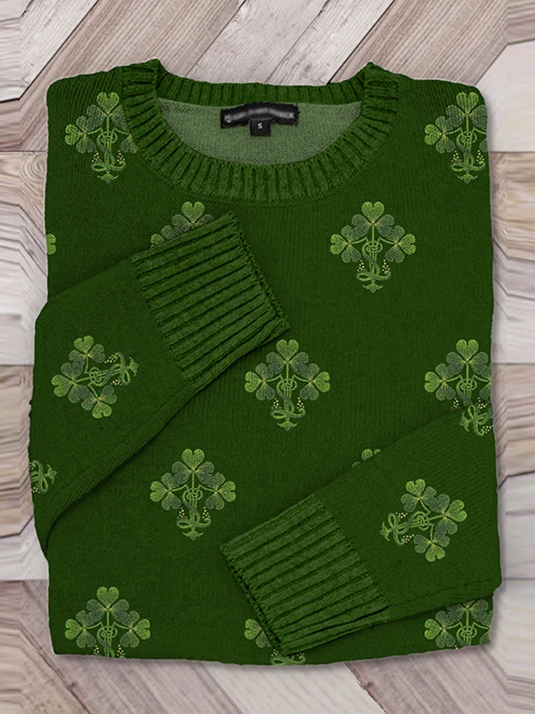 Ireland Art  Jacquard Knit Women'S Sweater