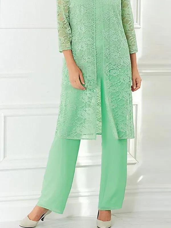 Lace Hollow Elegant Cardigan Wedding Ladies' Set