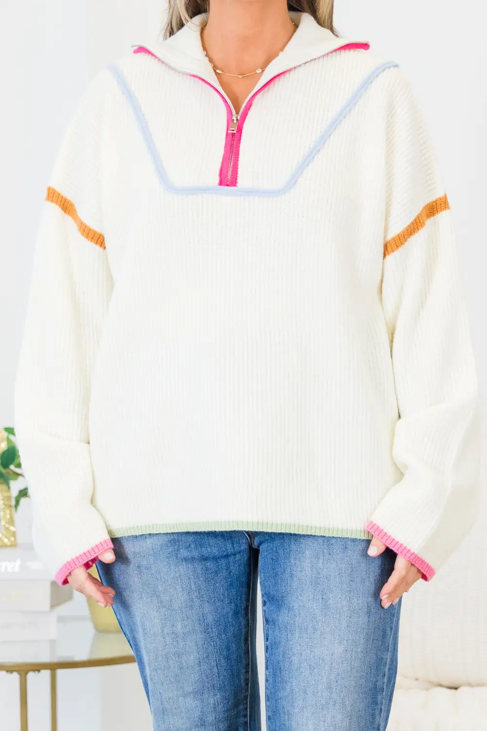 Falling For Fall Sweater, Cream