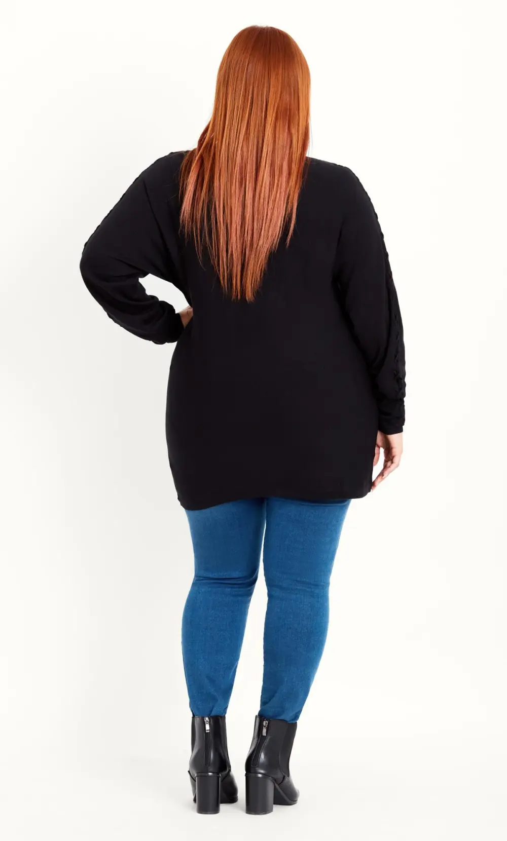 Evans Black Knot Sleeve Jumper