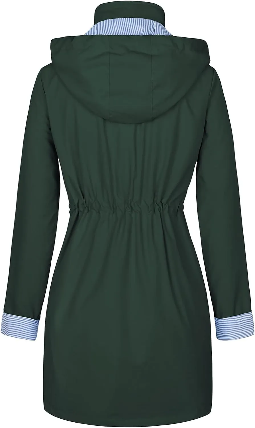 American Trends Rain Jackets for Women Waterproof with Hood Long Rain Coat Windbreaker Jacket