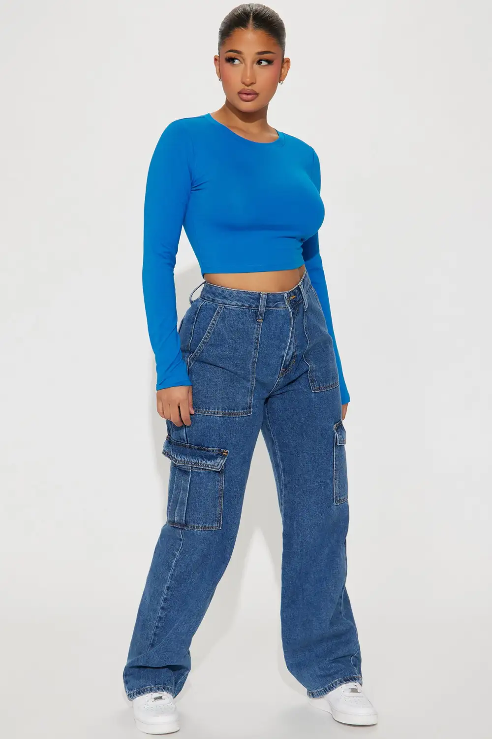 Robin Long Sleeve Top - Cobalt