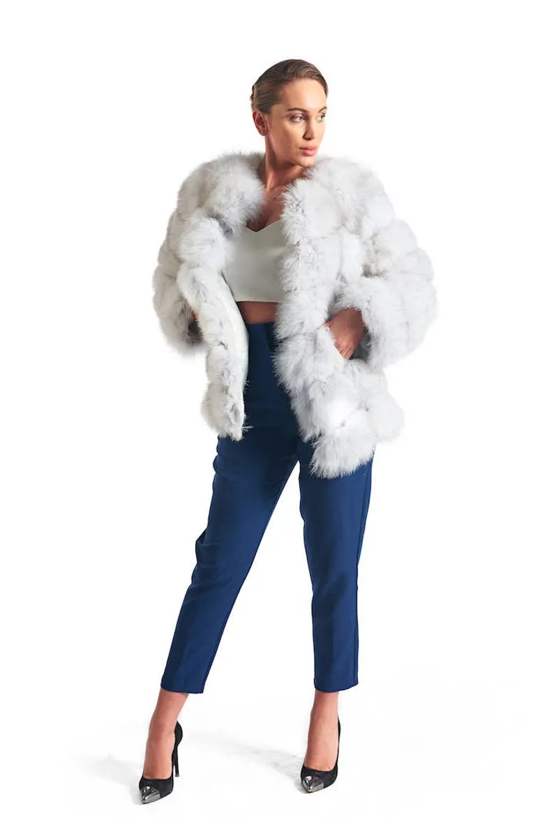 Blue Fox Fur Coat Women’s
