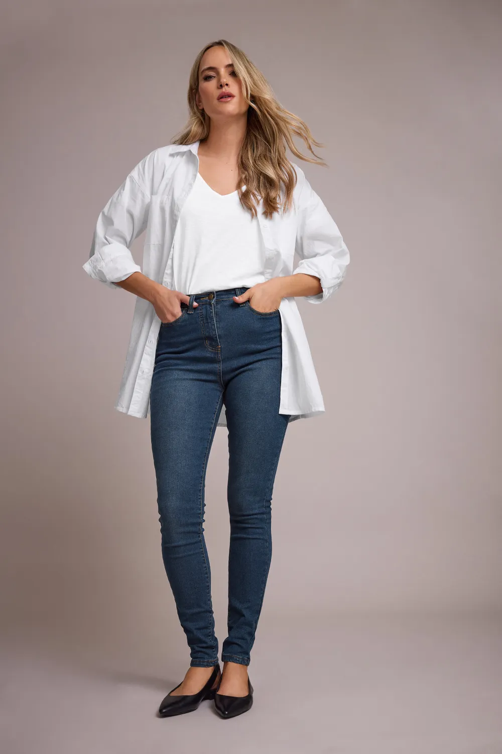 LTS Tall Blue AVA Skinny Jeans