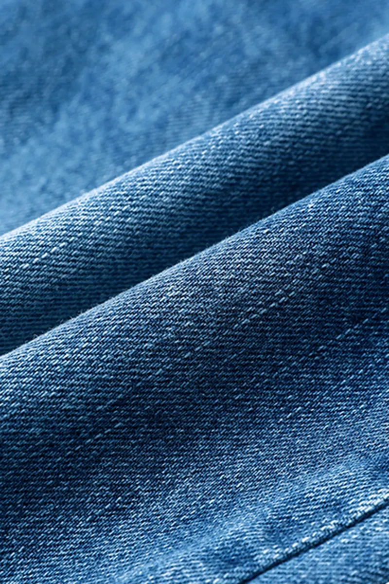 Ripped Raw Hem Zip Fly Mid Rise Straight Leg Jeans