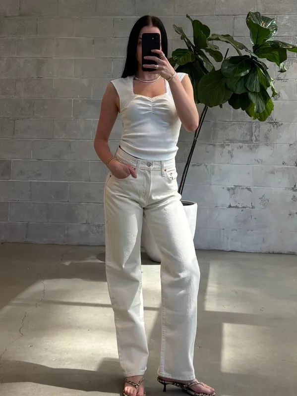 Ruched Front Short Sleeve Top