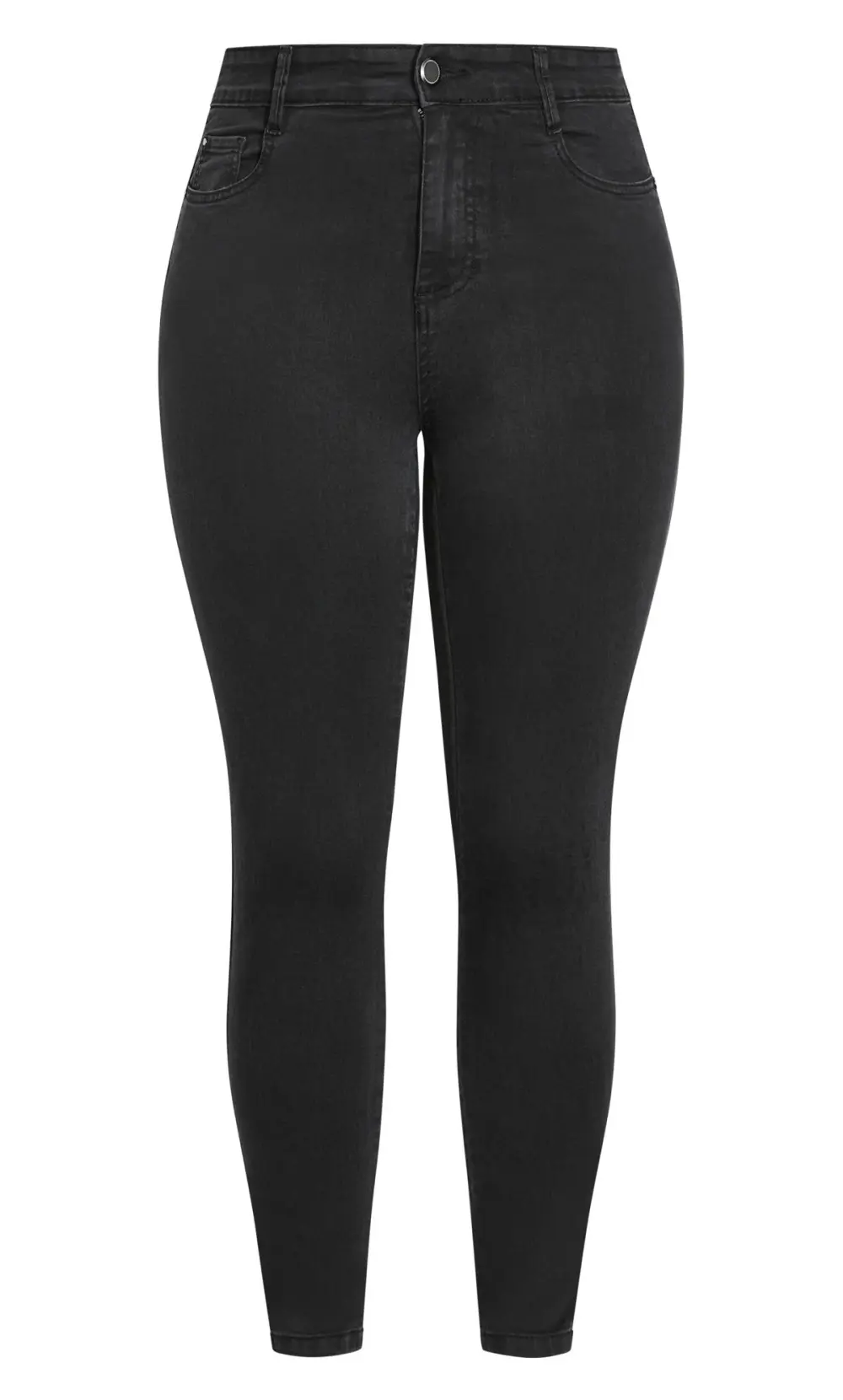 Evans Black High Waist Skinny Jeans
