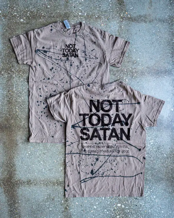 Not Today Satan (Premium) Adult Box T-Shirt