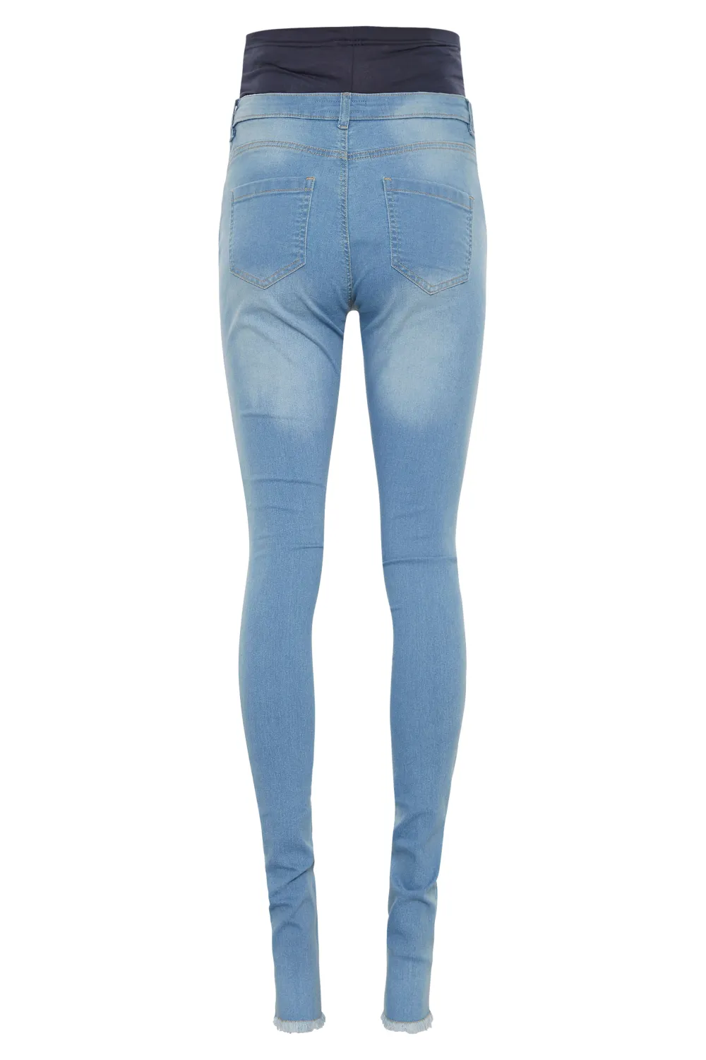 LTS Tall Maternity Blue Distressed AVA Stretch Skinny Jeans