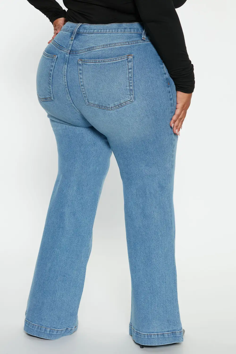 Bridge The Distance Wide Leg Jeans - Blue Wash