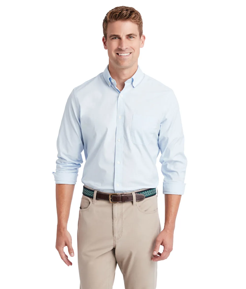 Stretch Poplin Solid Shirt