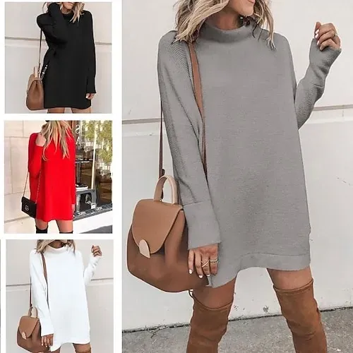 Women's Sweater Pullover Jumper Criss Cross Knitted Solid Color Stylish Casual Long Sleeve Regular Fit Sweater Cardigans V Neck Fall Winter Blue Purple Pink / Holiday / Going out