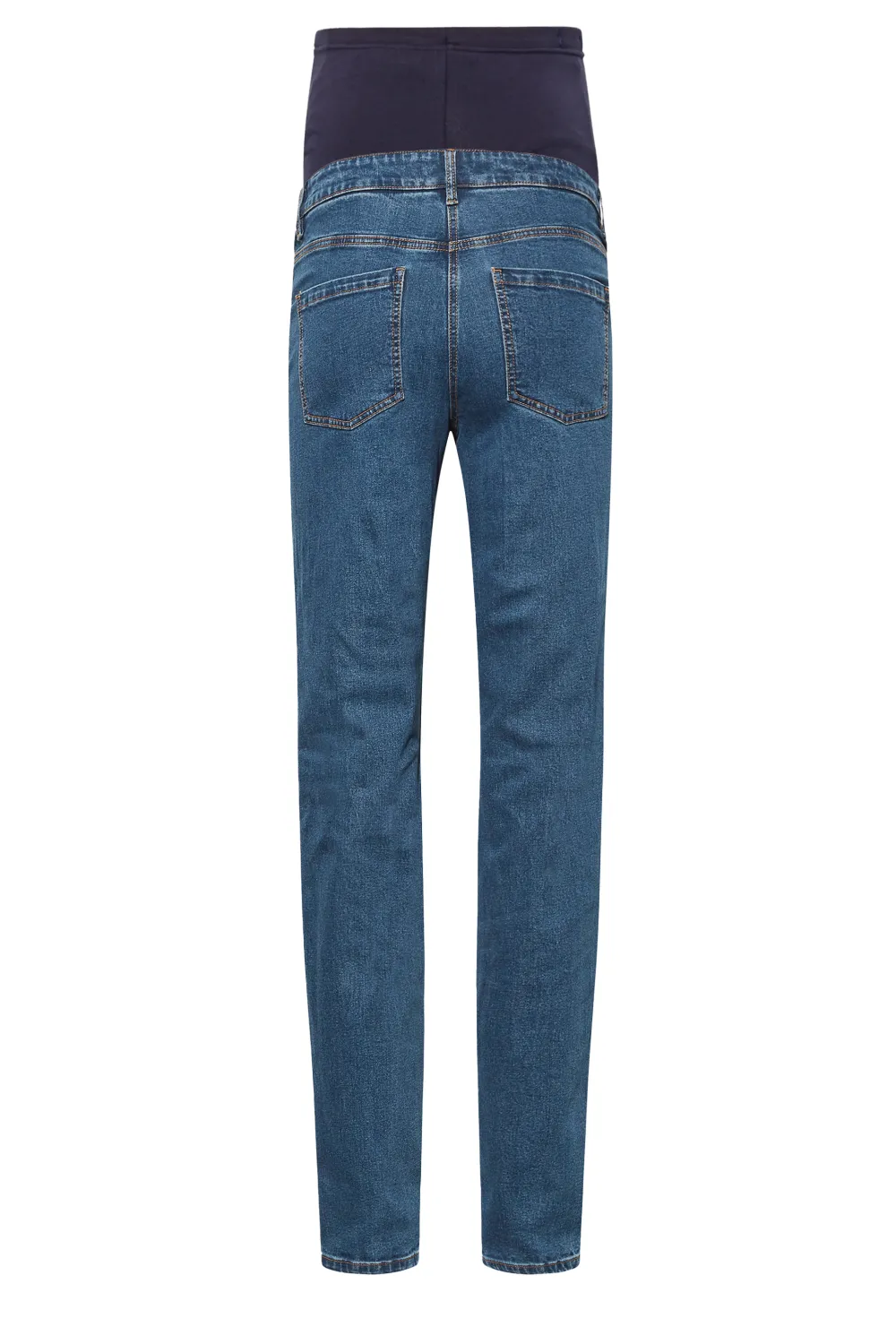LTS Tall Maternity Indigo Blue Washed UNA Stretch Mom Jeans