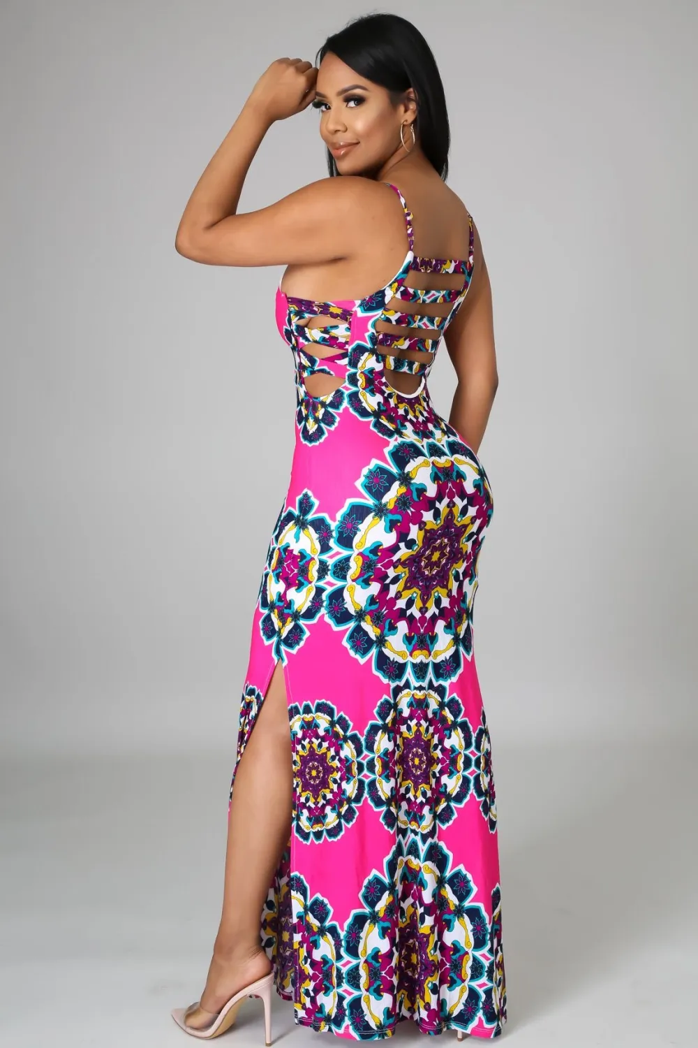 Kaleidoscope Days Dress - Fuchsia