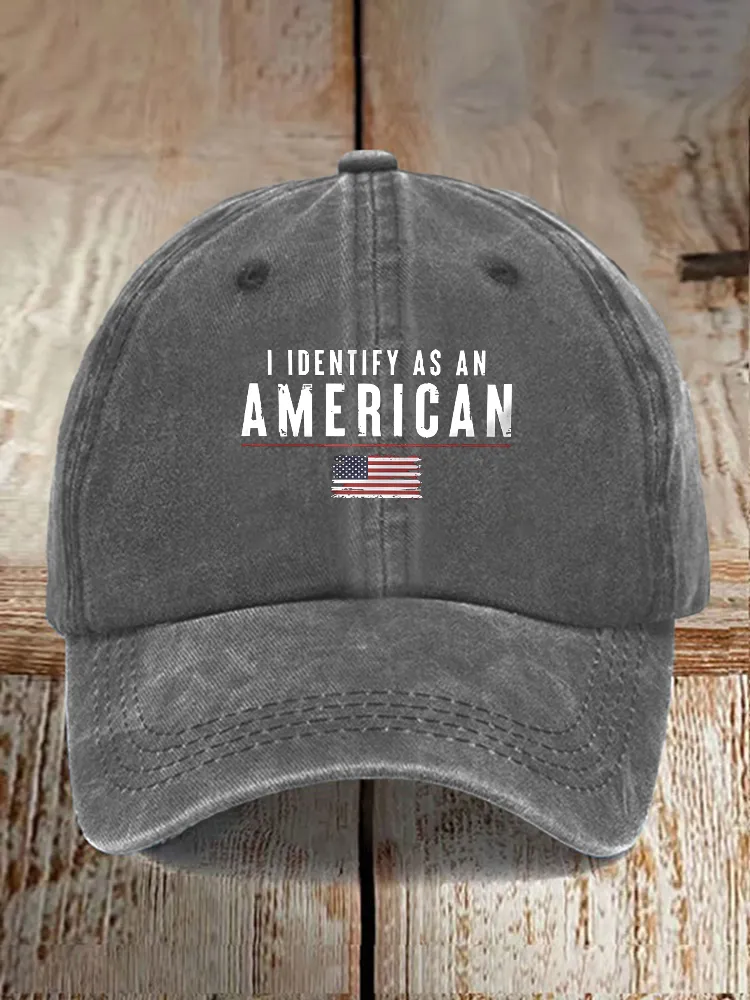 I Identify As An American Baseball Caps
