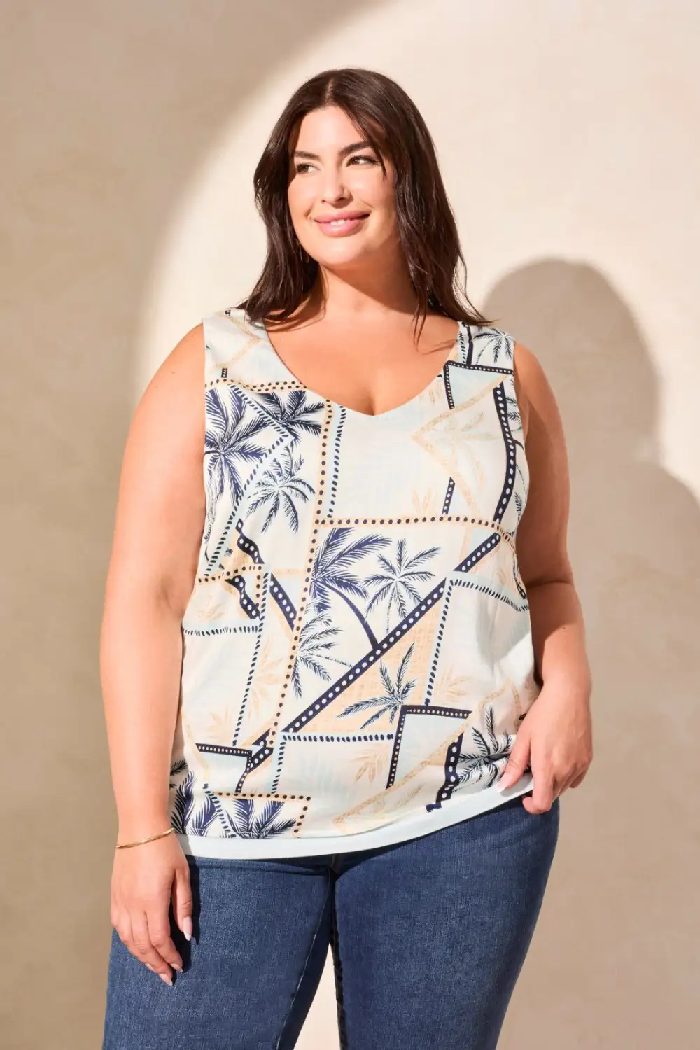 Printed Reversible Camisole-Water