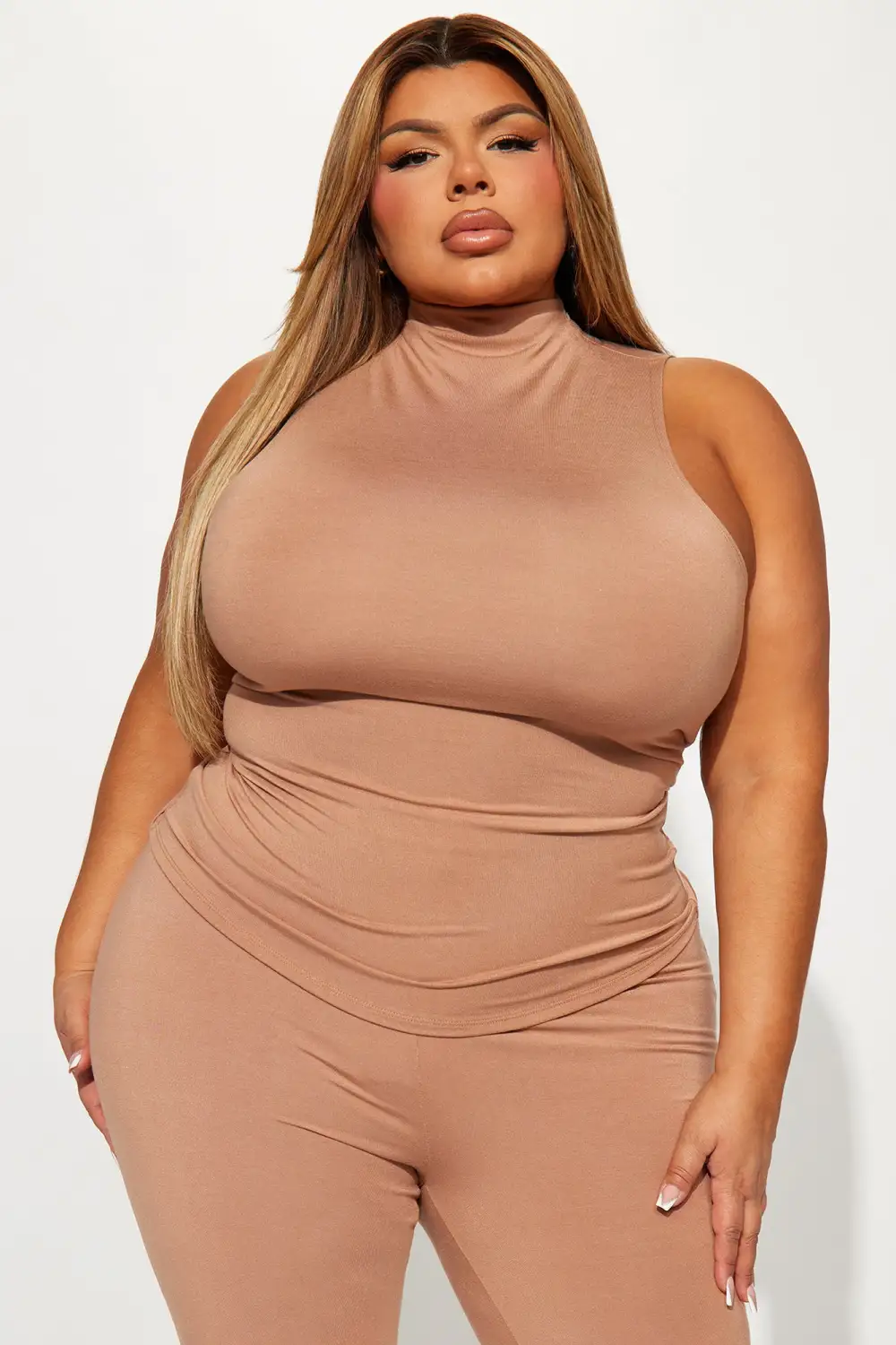 Promise You Butter Snatch Pant Set - Mocha