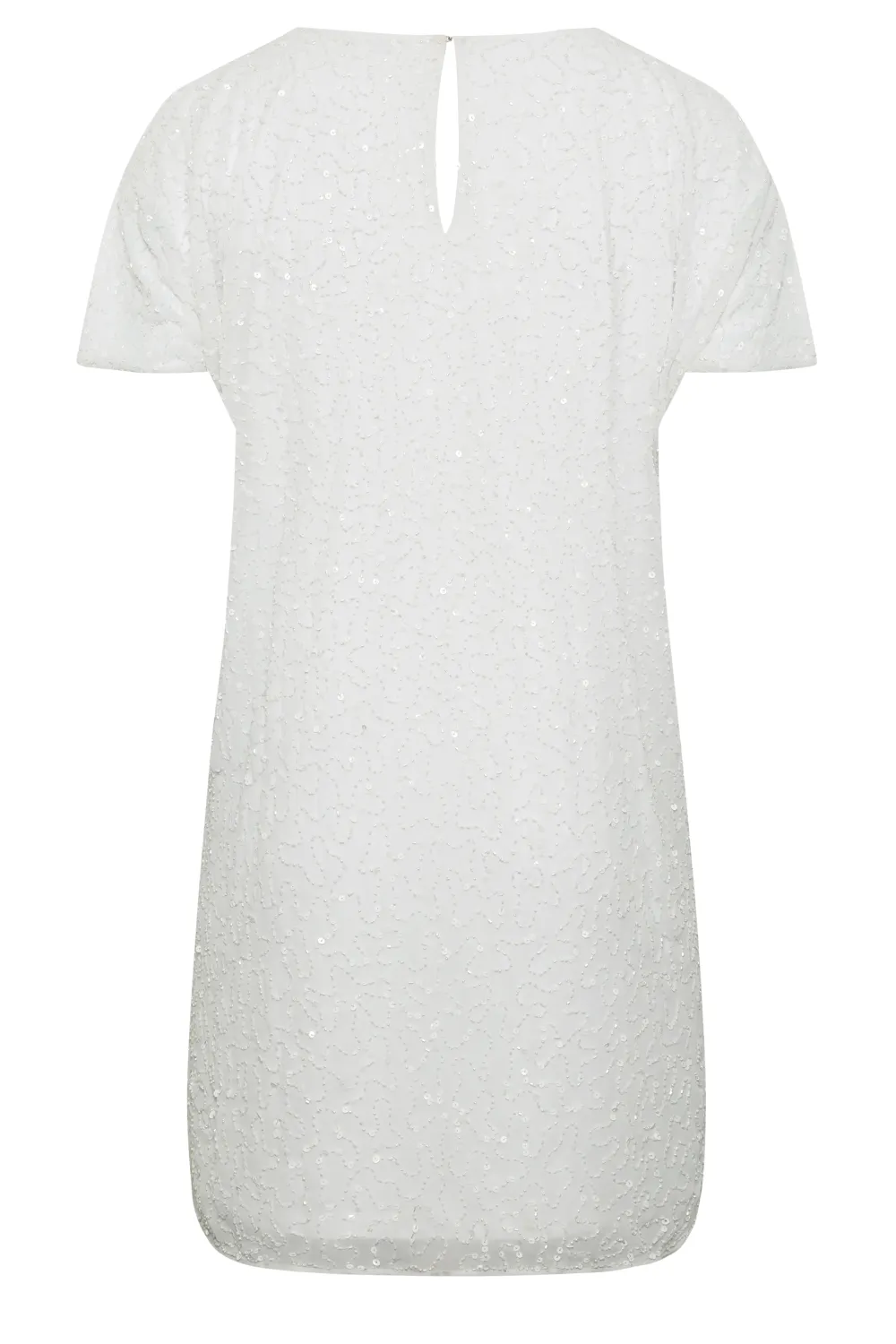 LUXE Curve Teal Green Sequin Hand Embellished Cape Dress