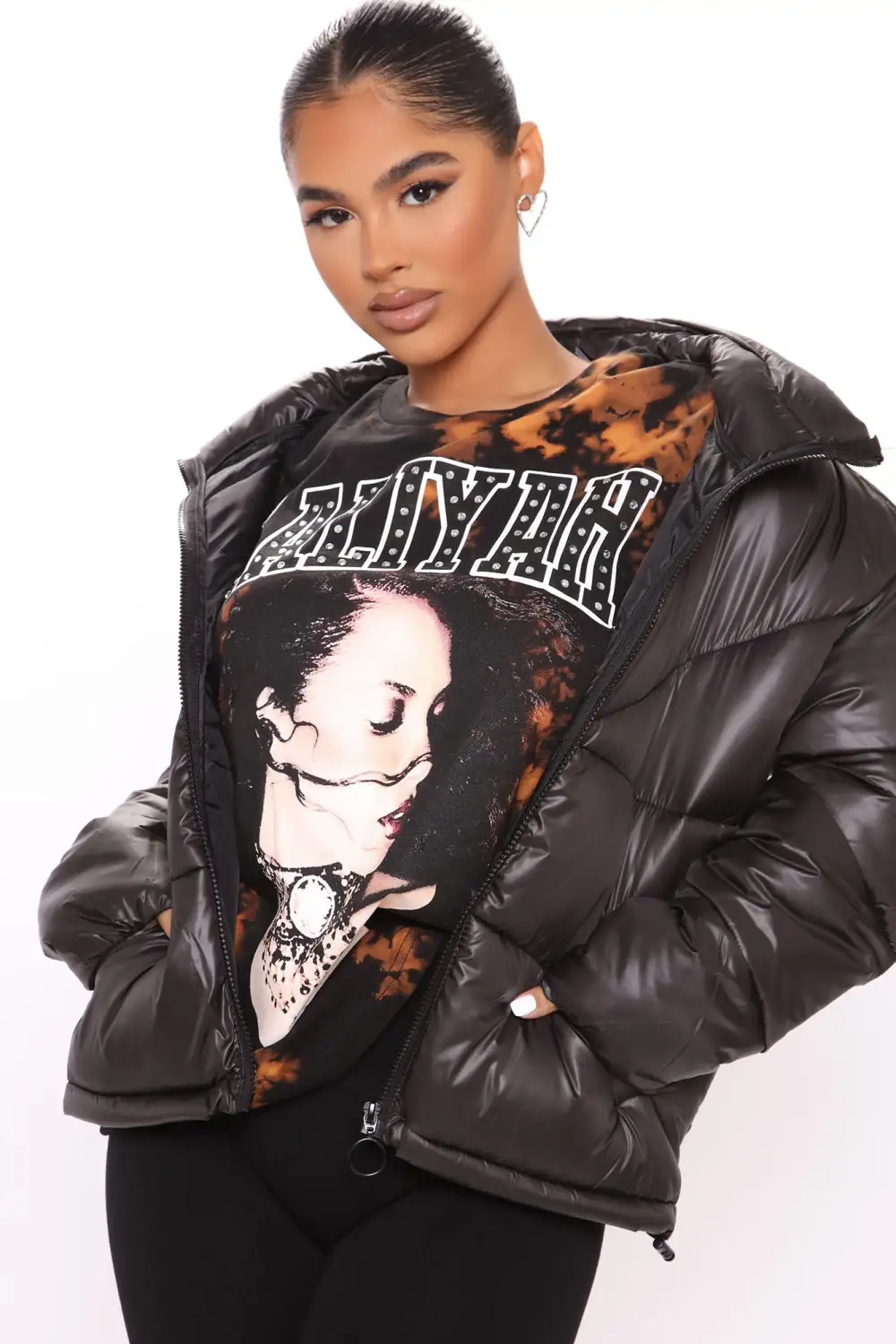 City Streets Puffer Jacket - Black