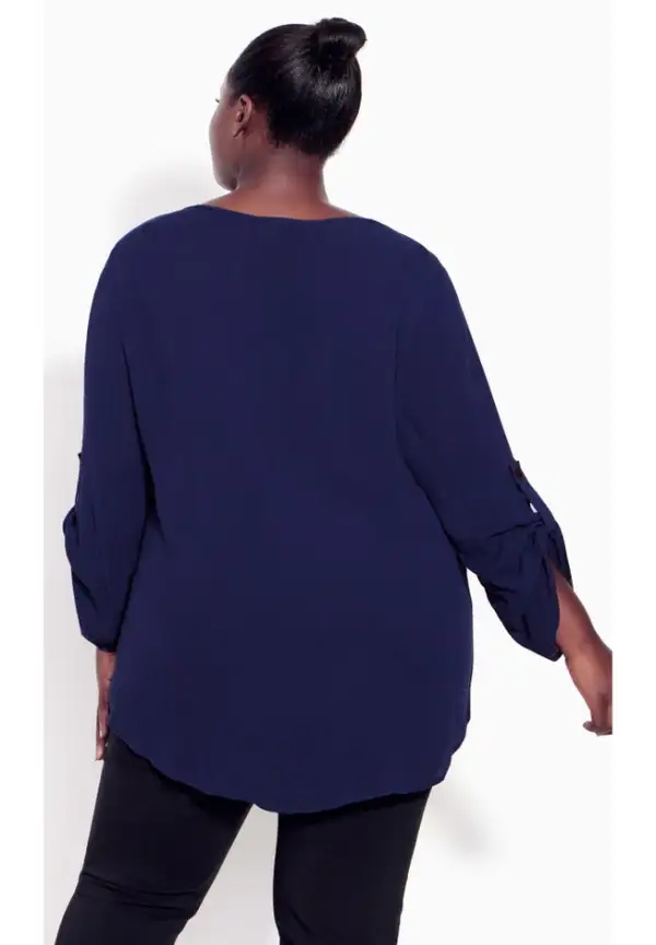 Sandy Pintuck Plain Shirt