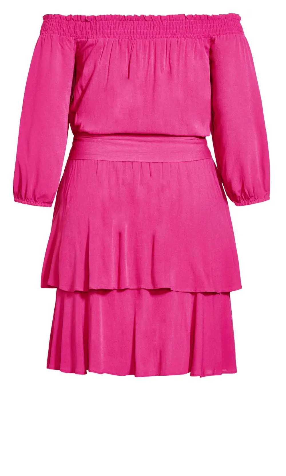 Evans Pink Bardot Frill Mini Dress
