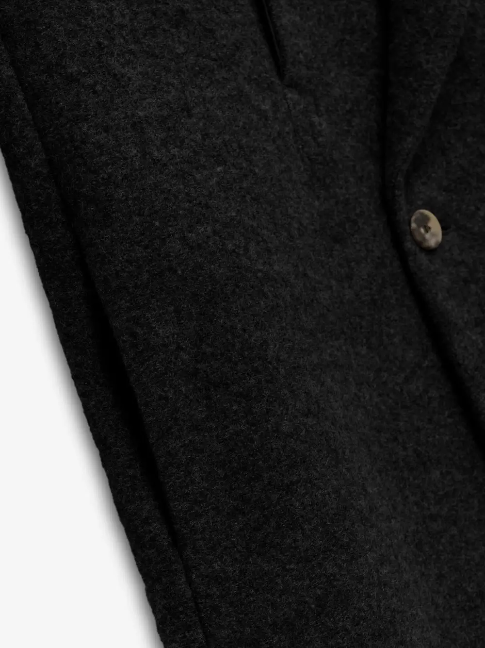 Boiled Wool Relaxed Overcoat