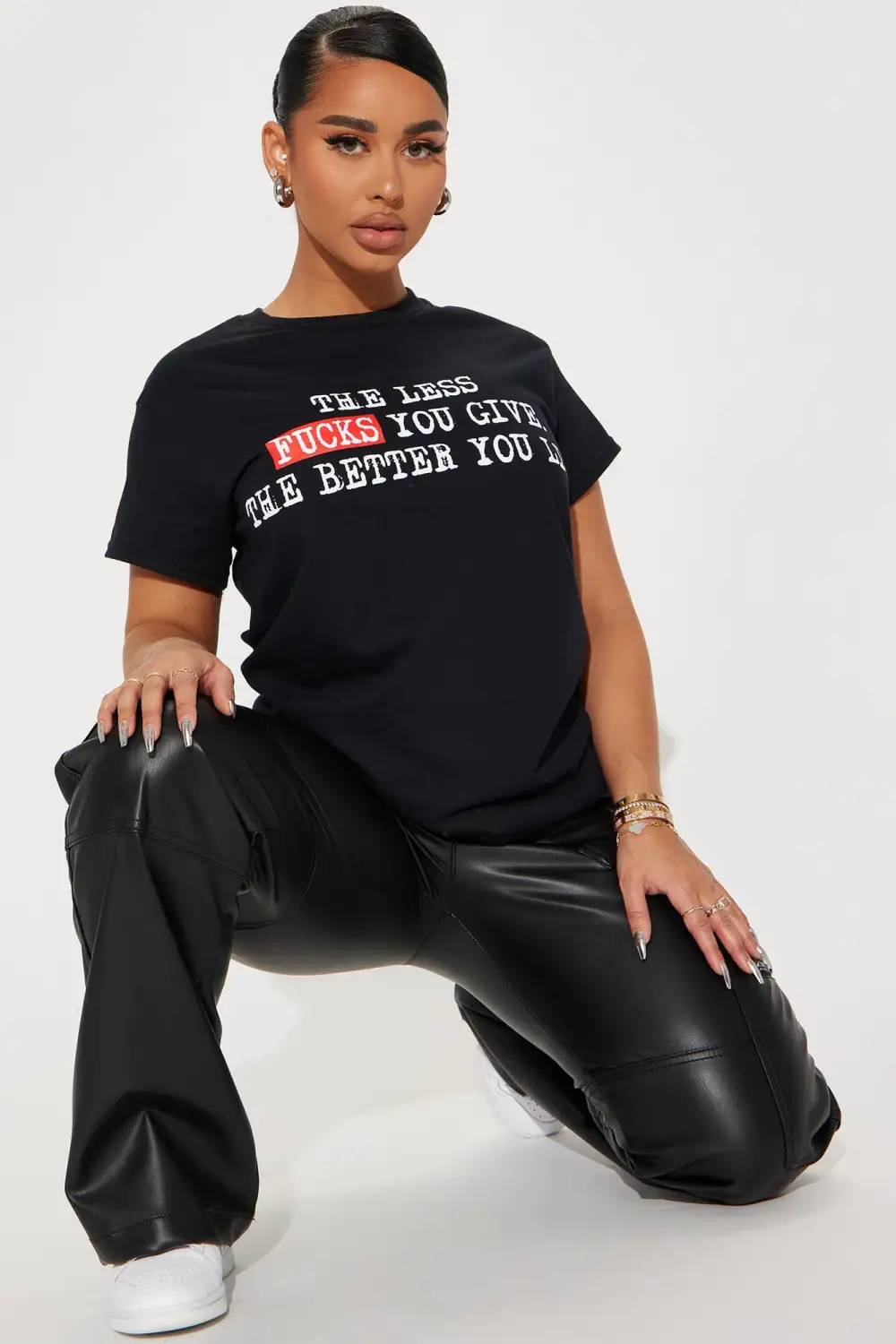 No Fucks To Give Short Sleeve Tee - Black