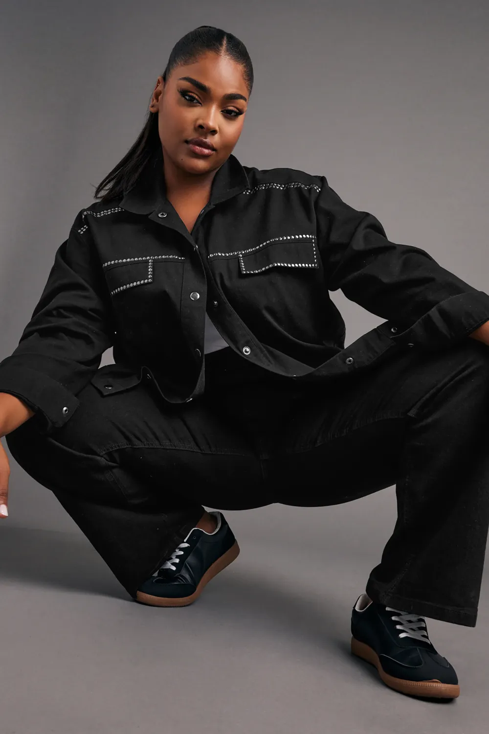 YOURS Curve Black Wide Leg Jeggings