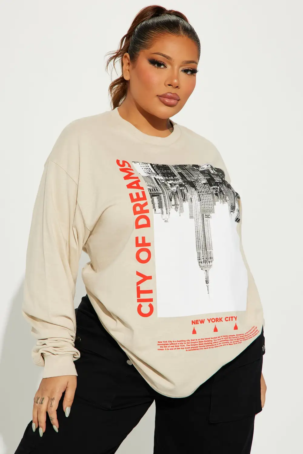 City of Dreams Long Sleeve Tee - Sand