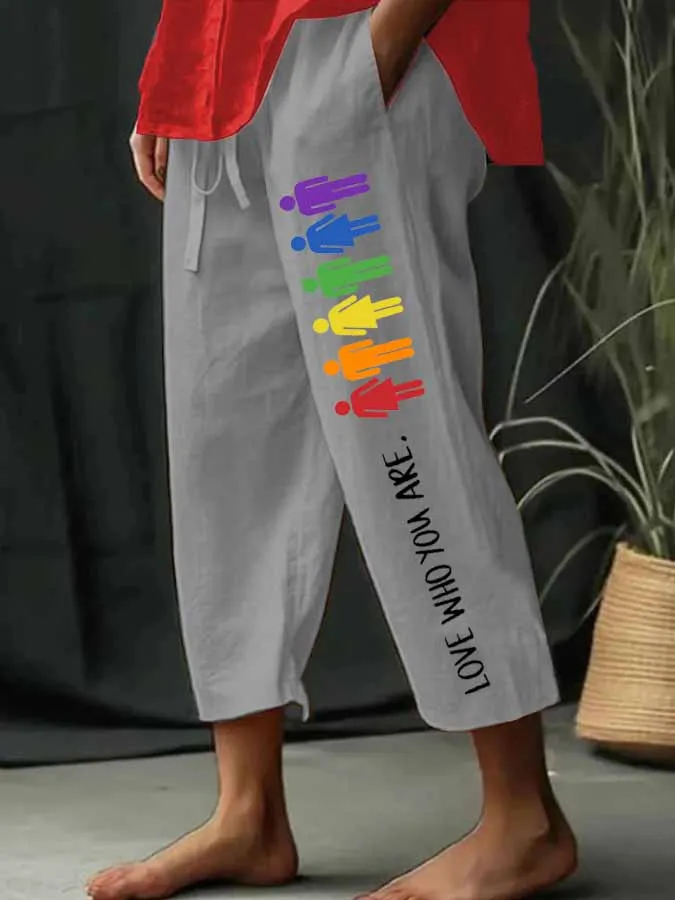 Women'S Love Who You Are Pants