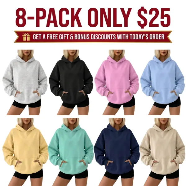 🔥🔥🔥🔥🔥🔥Last Chance to Save ! Women's Oversized Hoodies Pullover with Pocket